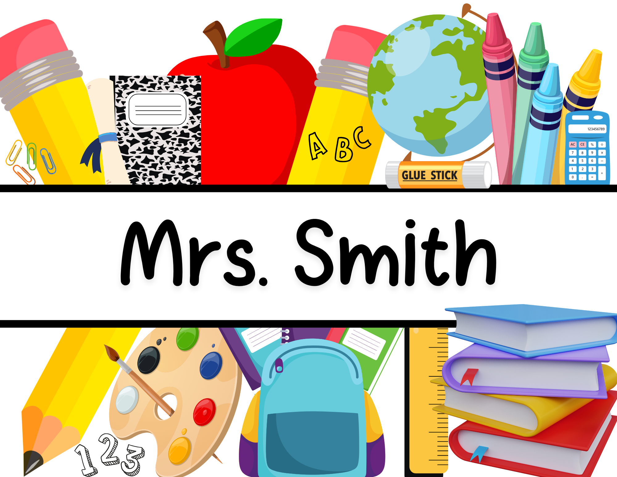 Personalized All Things Teacher Tumbler
