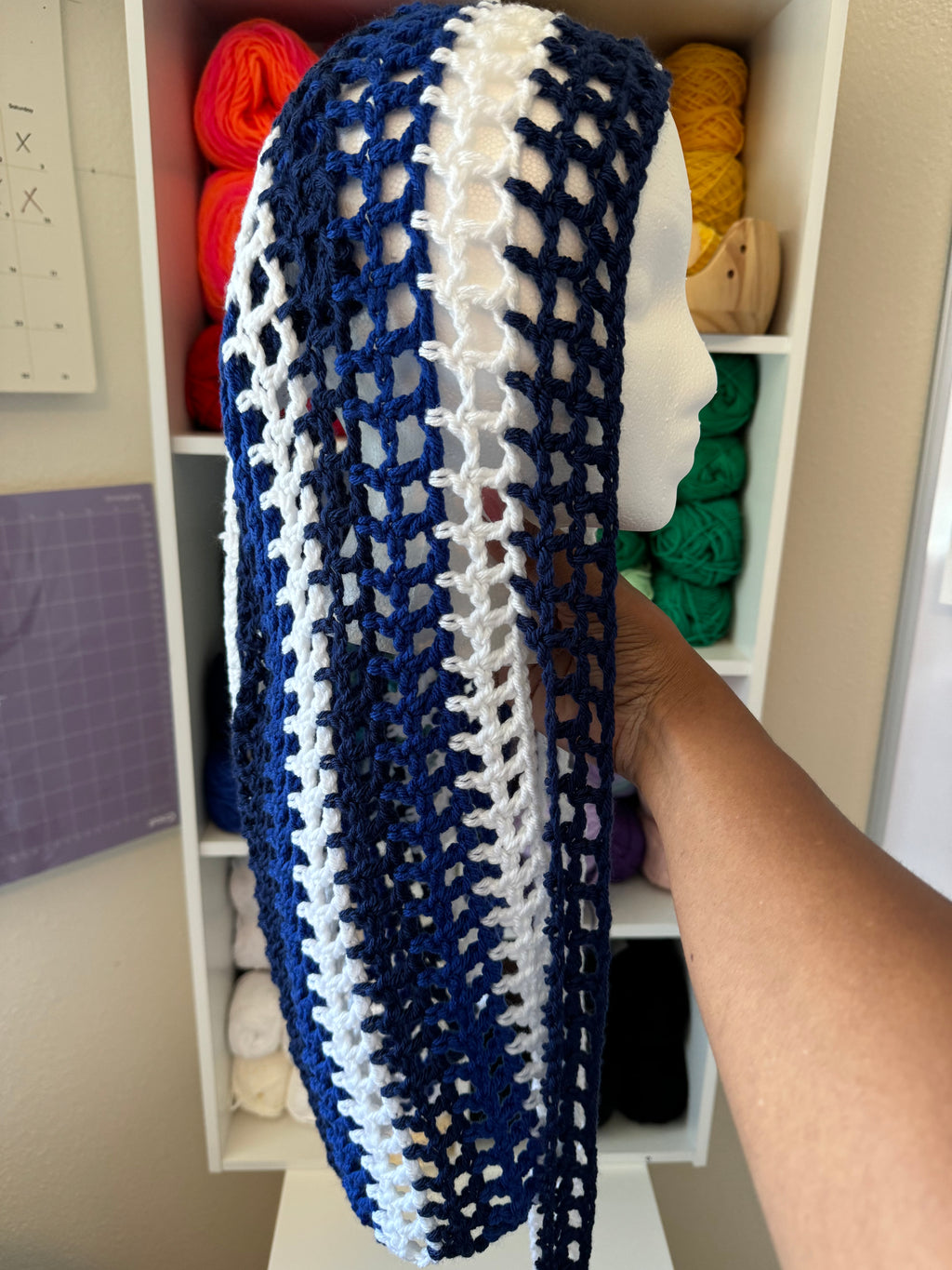 Multicolor striped viral durag