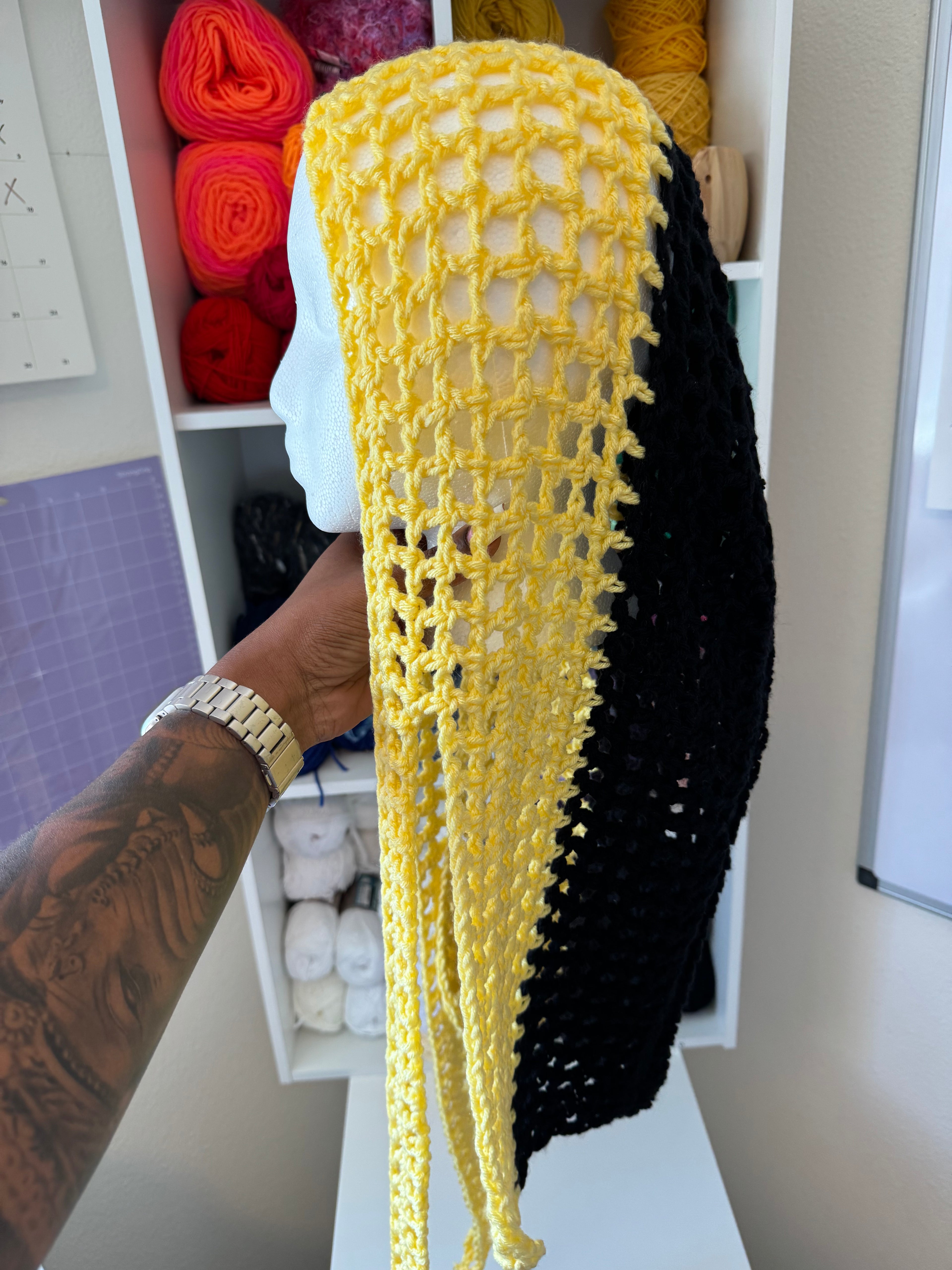 Black & Yellow Viral Durag