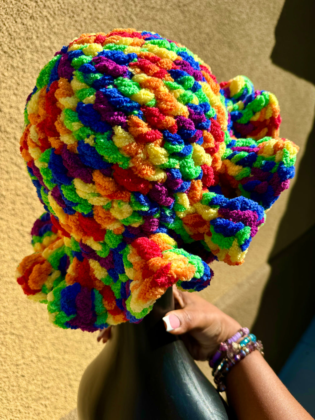 "Skittles" Ruffle Bucket Hat