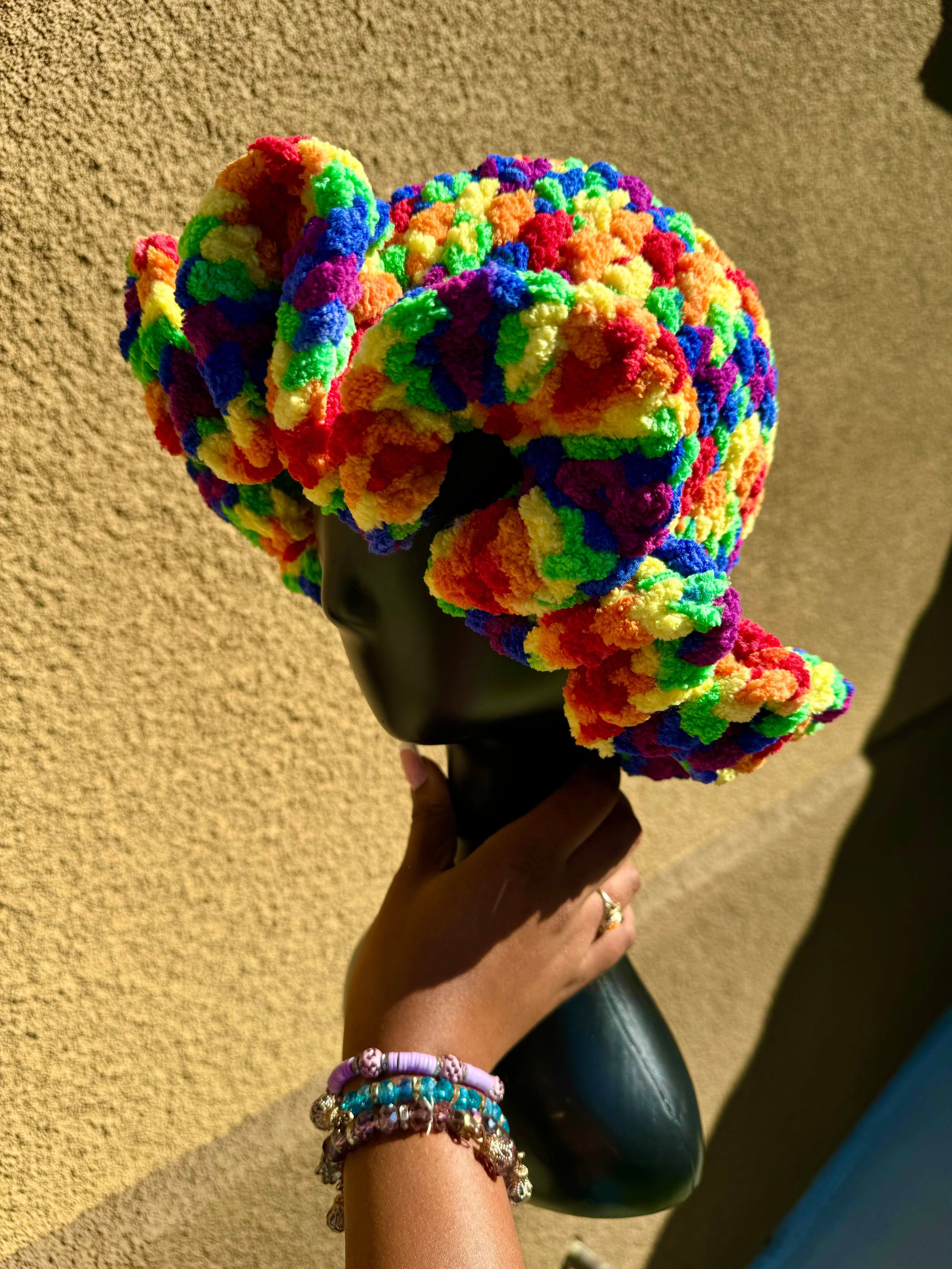 "Skittles" Ruffle Bucket Hat
