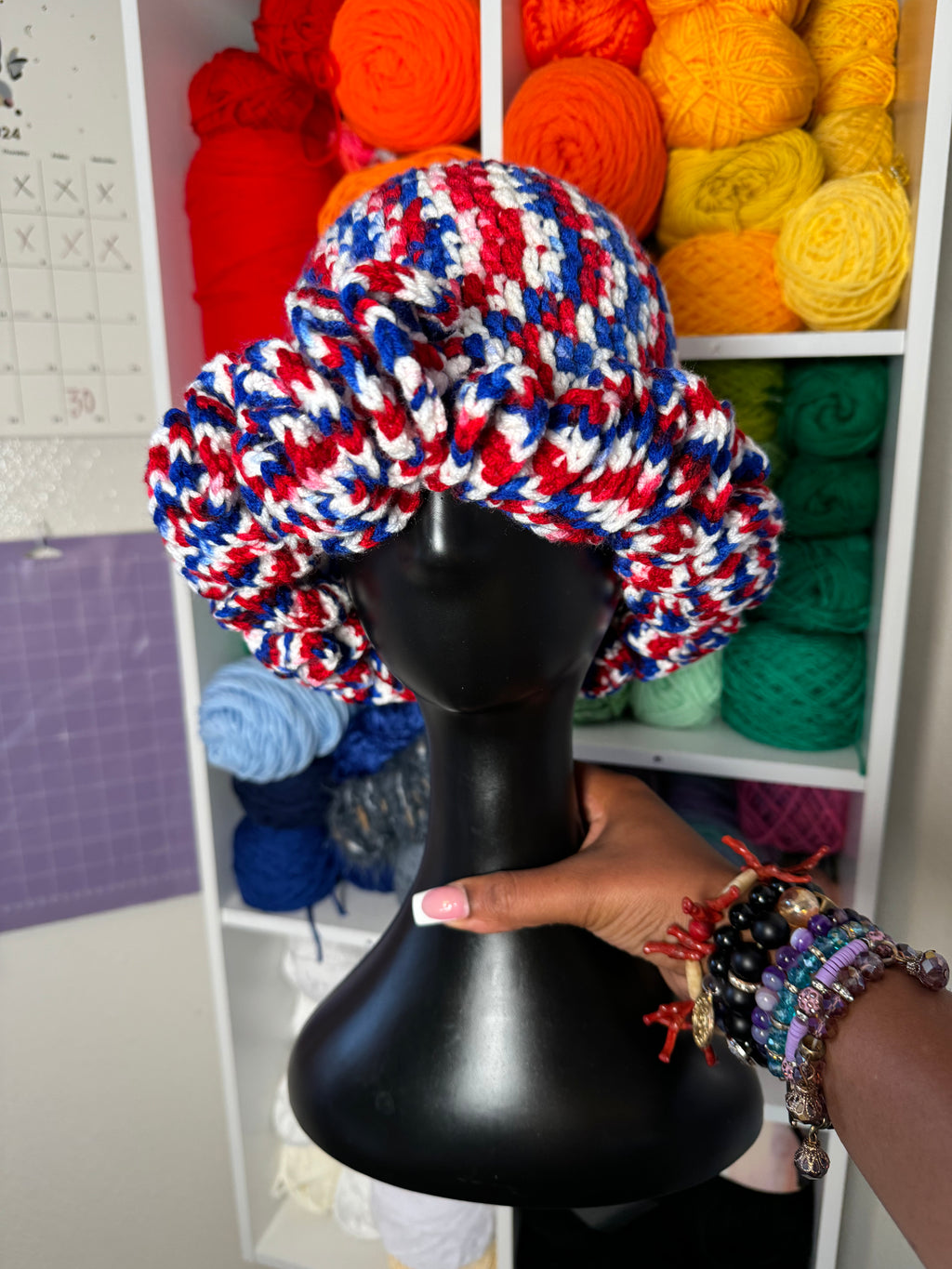 Team USA Ruffle Bucket Hat