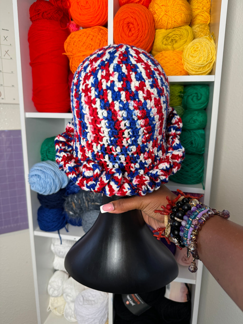 Team USA Ruffle Bucket Hat
