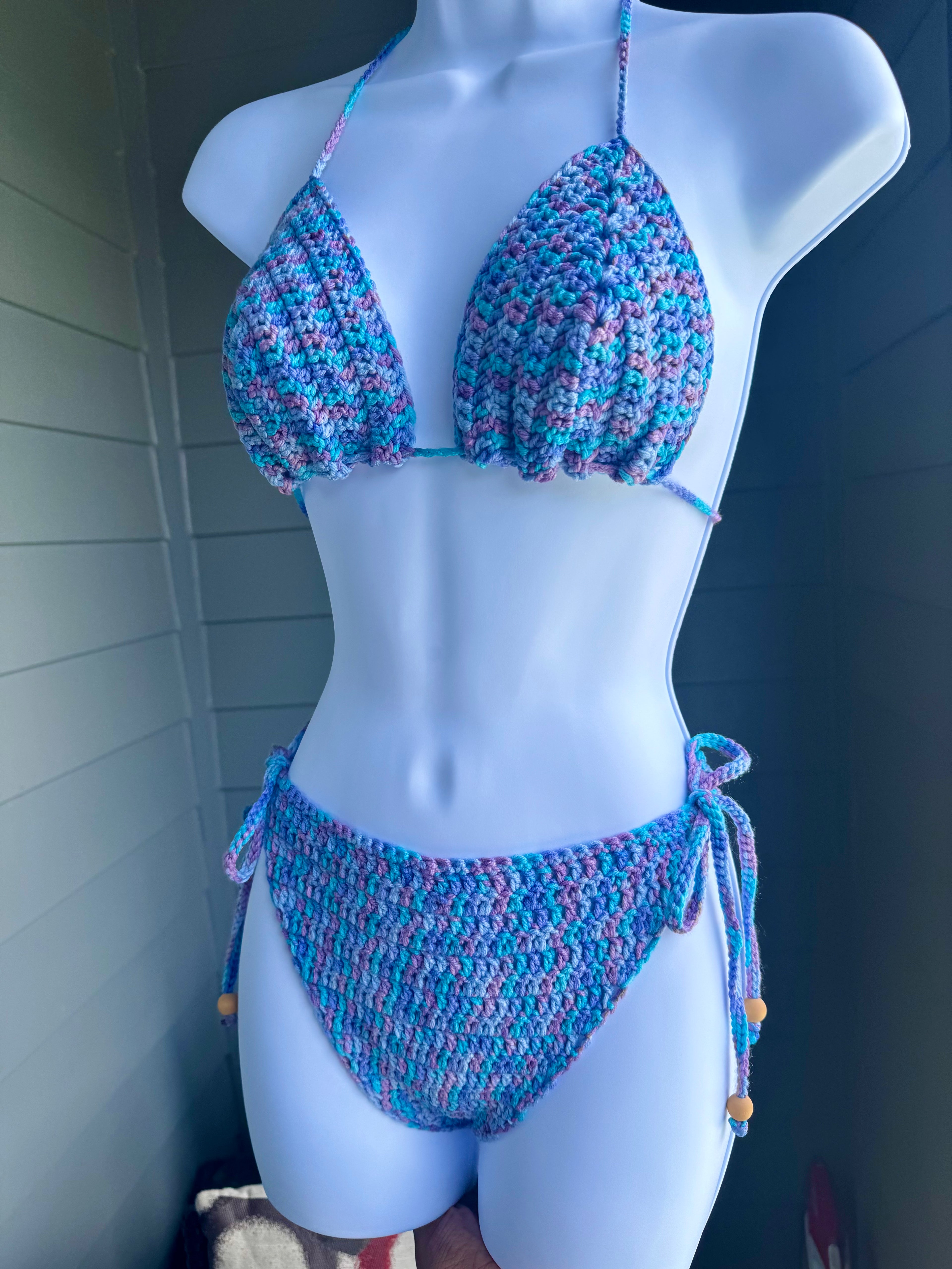 "Blueberry" 2 piece bikini set