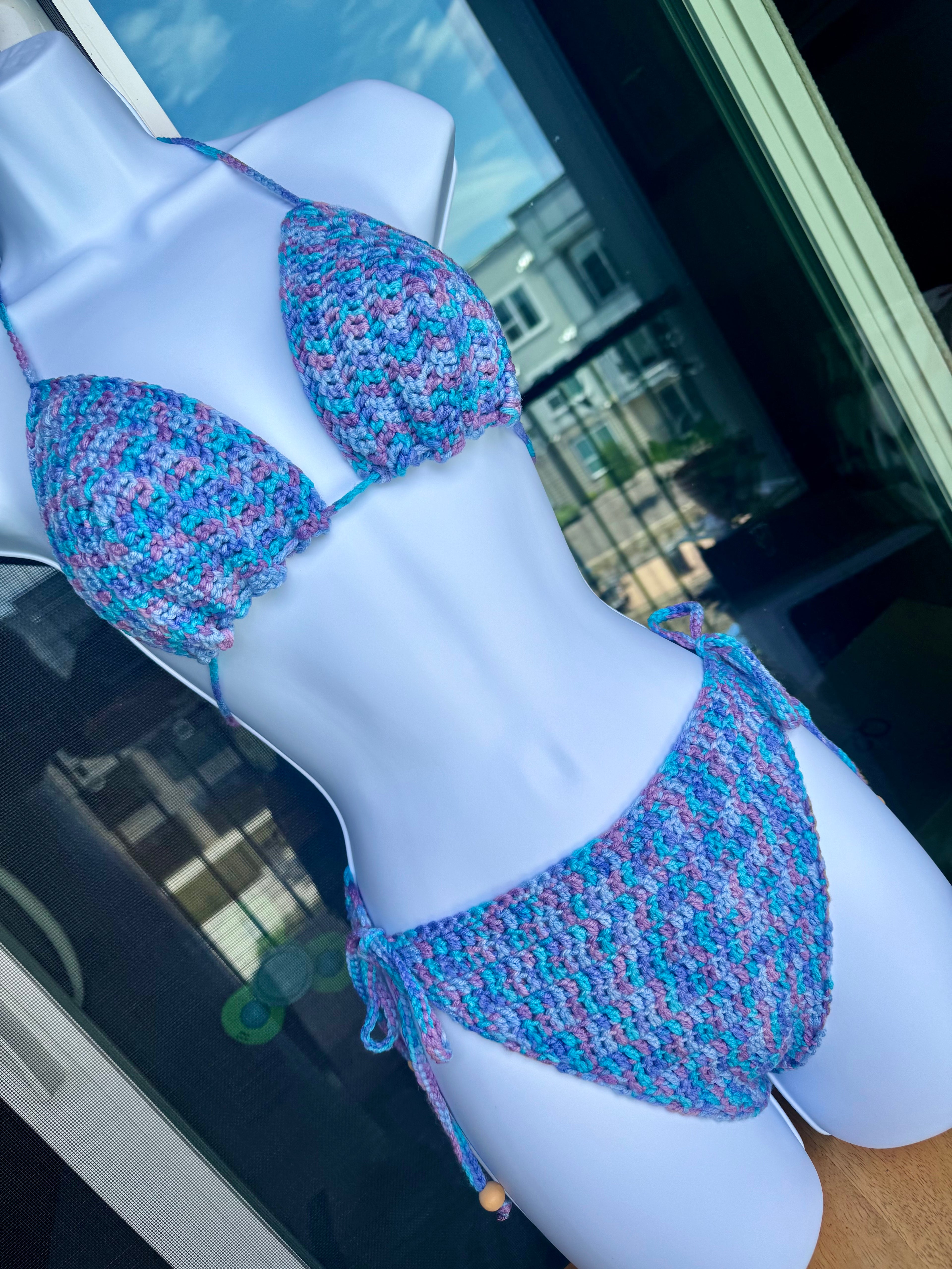 "Blueberry" 2 piece bikini set