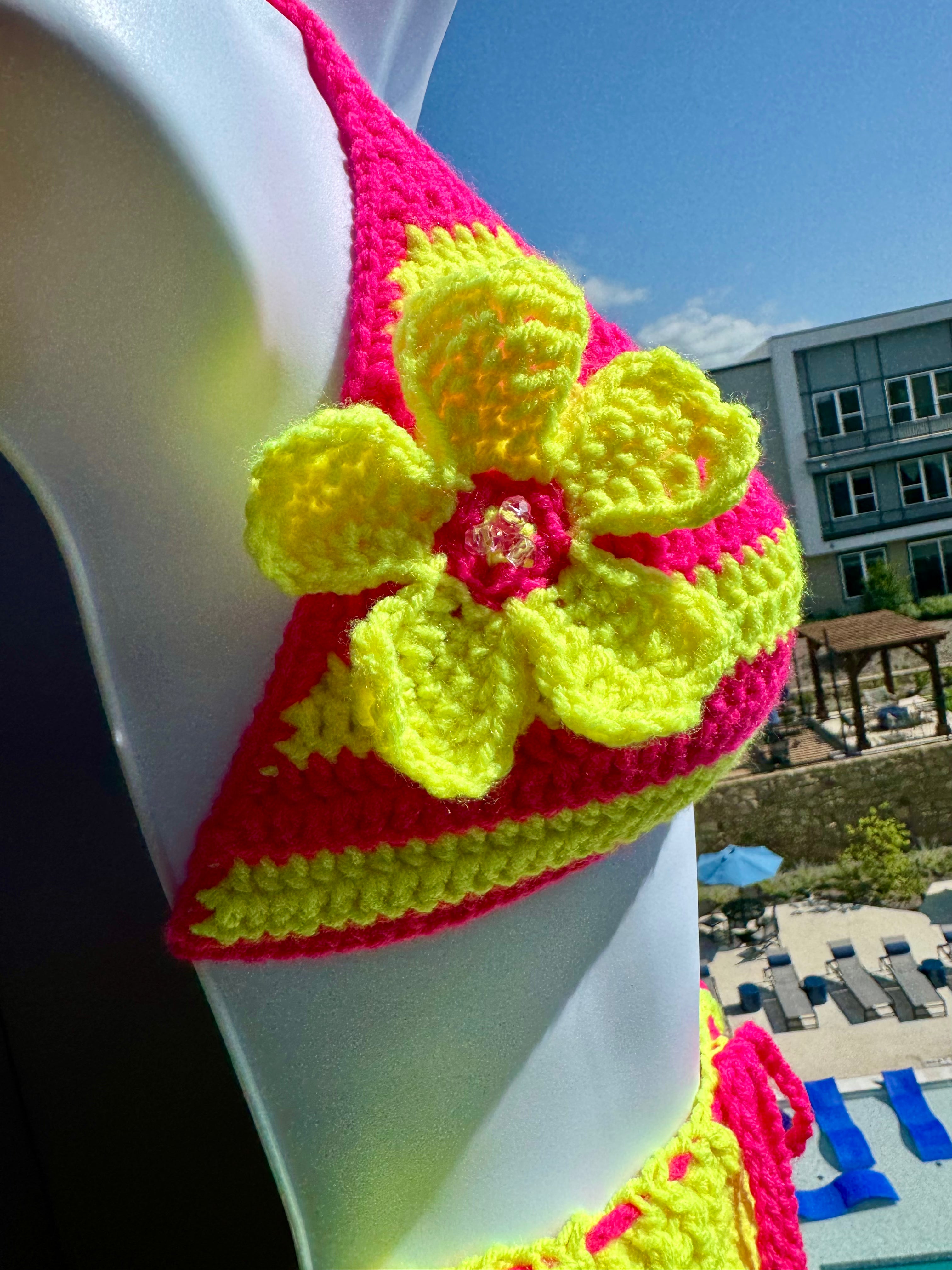 "Summer Paradise" 2 piece bikini skirt set