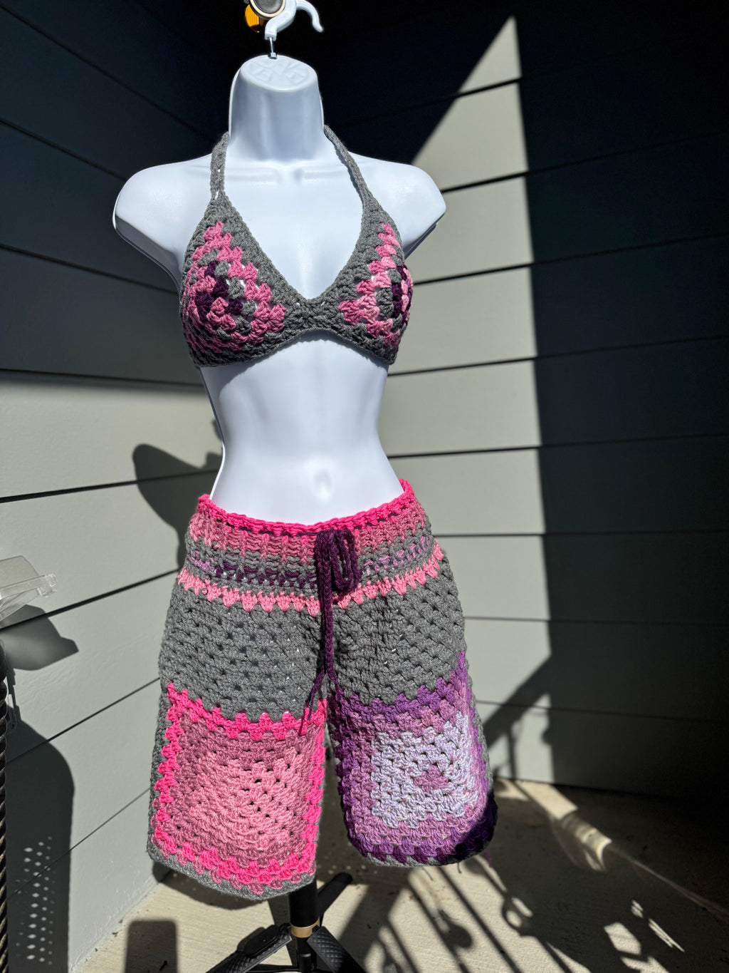 "Biker type" biker short bikini set