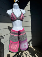 "Biker type" biker short bikini set
