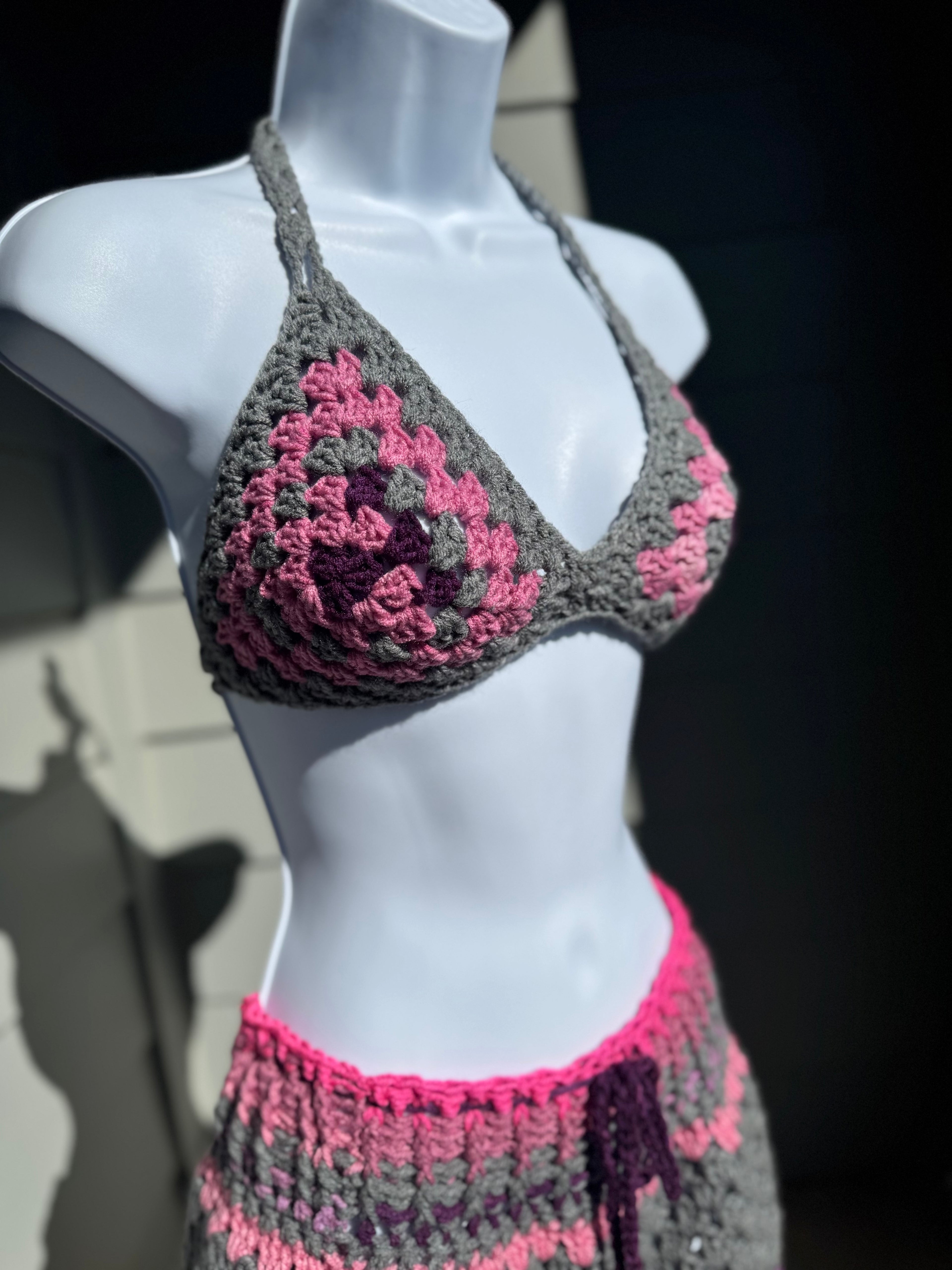 "Biker type" biker short bikini set