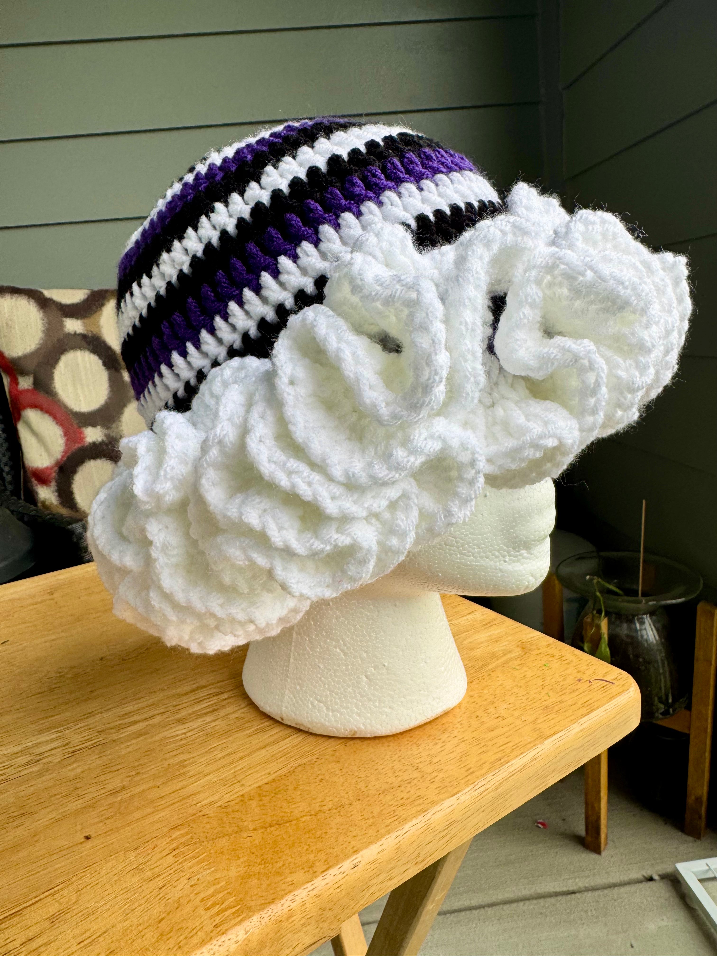 "Purple Peace" Ruffle Bucket