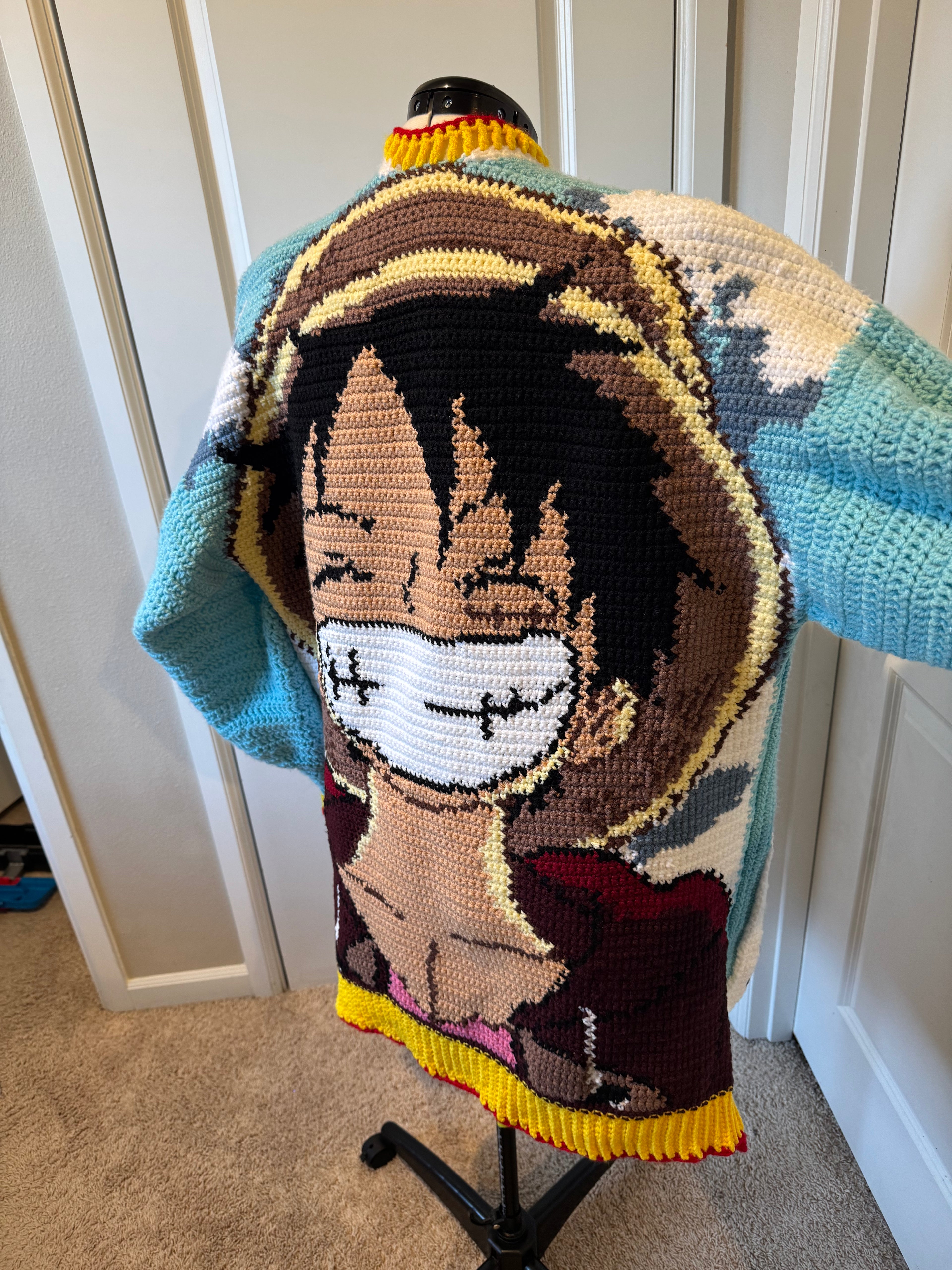 Custom Tapestry Crochet Cardigan