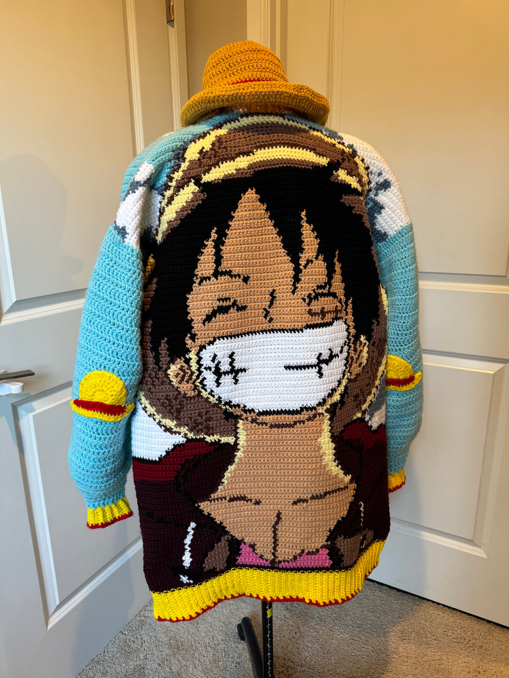 Custom Tapestry Crochet Cardigan