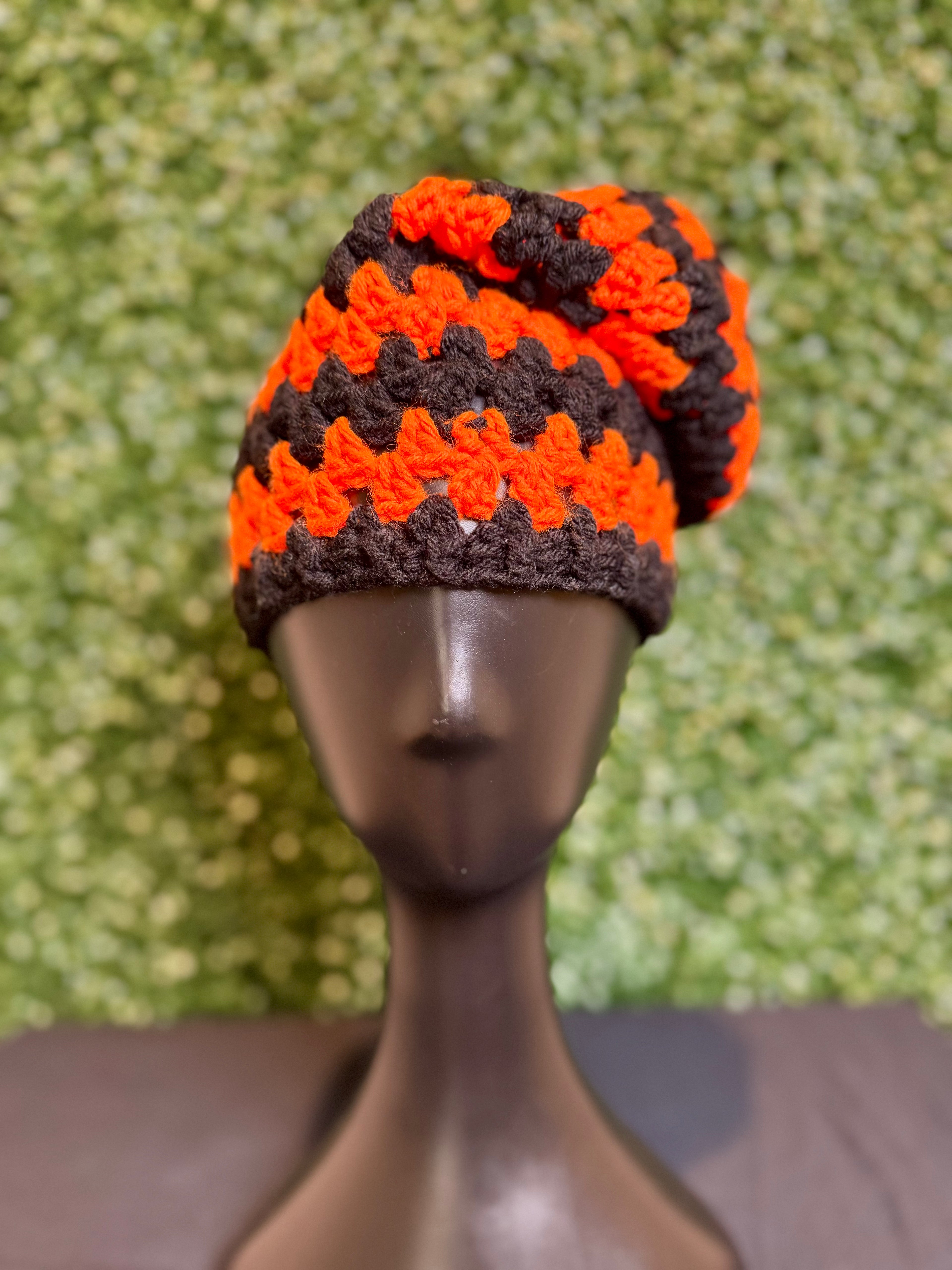 "Jack-O-lantern" slouch beanie