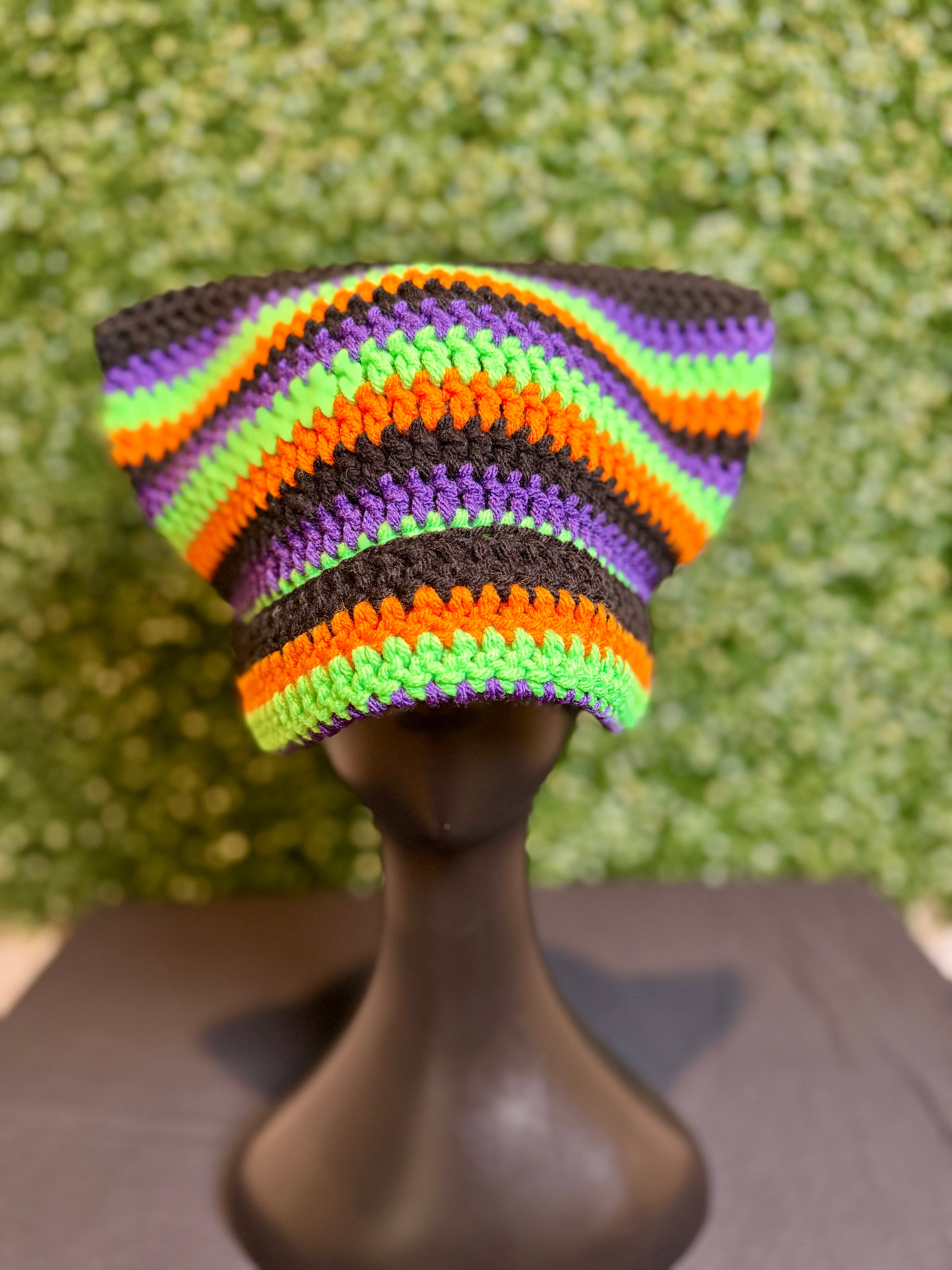 "Spooky Ookie" Halloween cat ear beanie