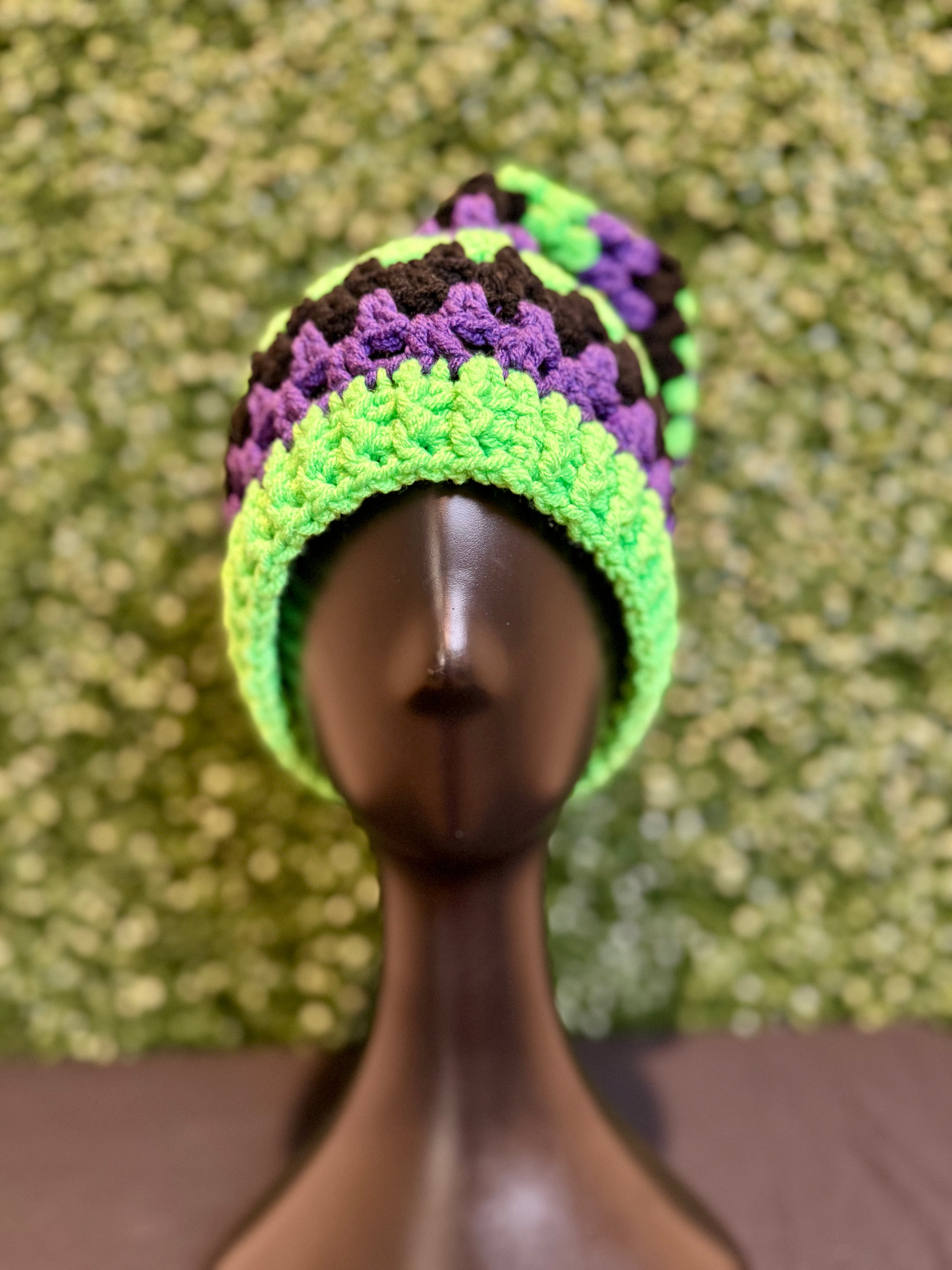 "Frankenstein" slouch beanie