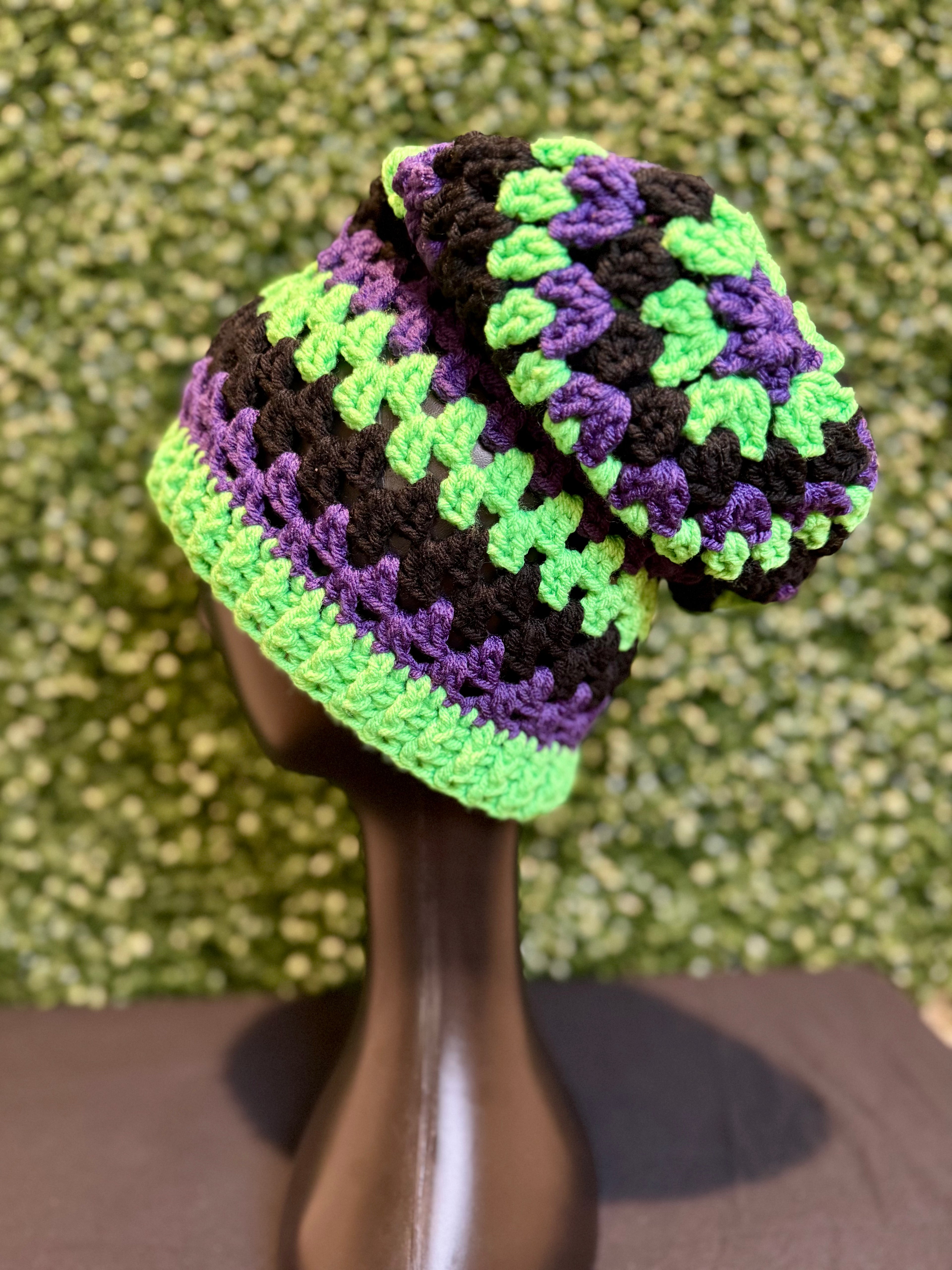 "Frankenstein" slouch beanie