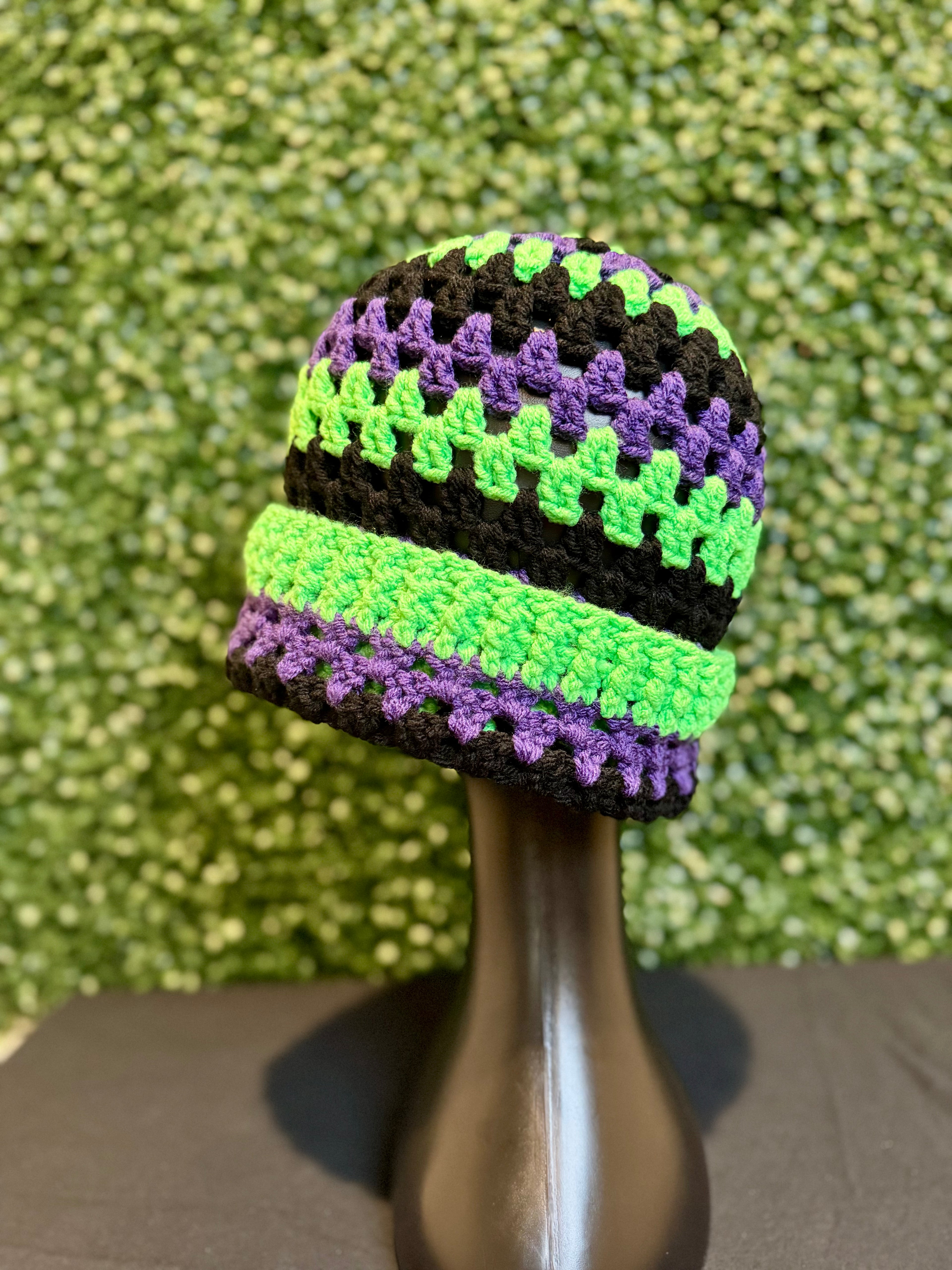 "Frankenstein" slouch beanie