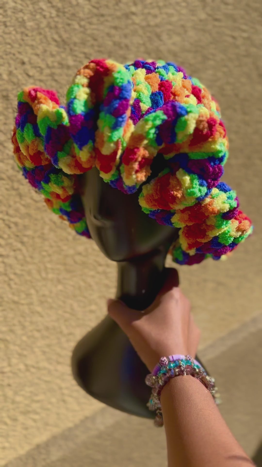 "Skittles" Ruffle Bucket Hat