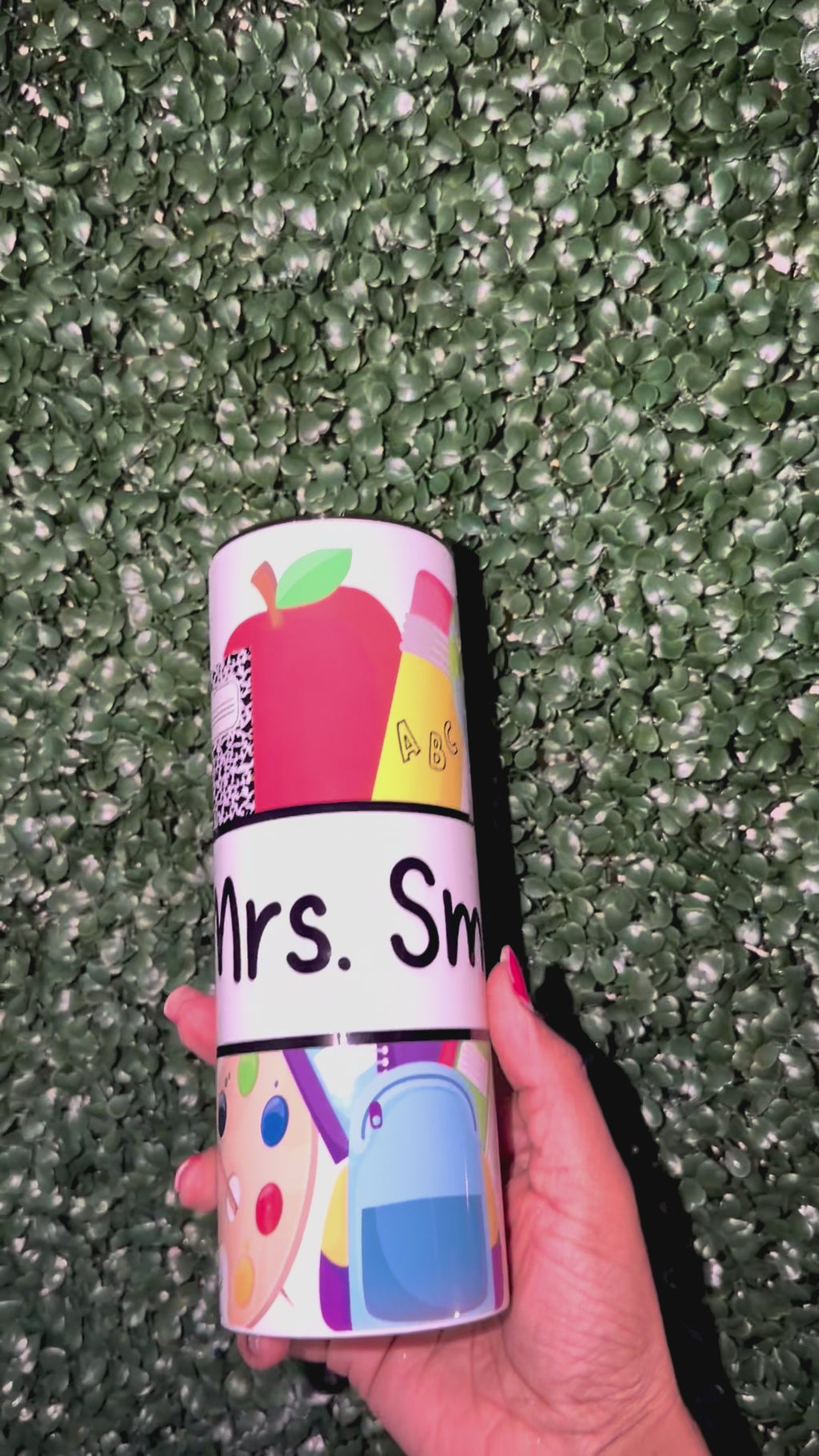 Personalized All Things Teacher Tumbler