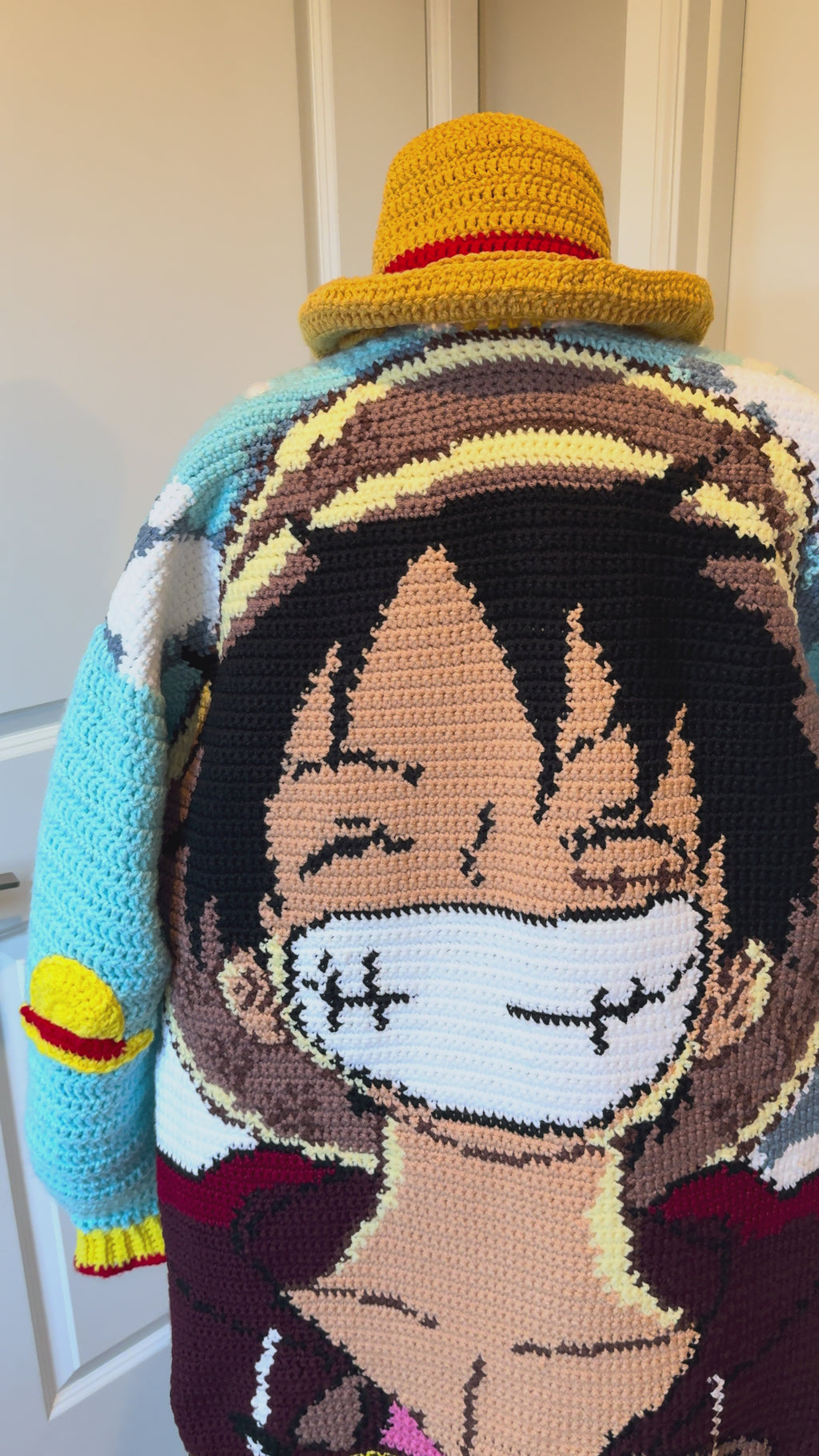 Custom Tapestry Crochet Cardigan