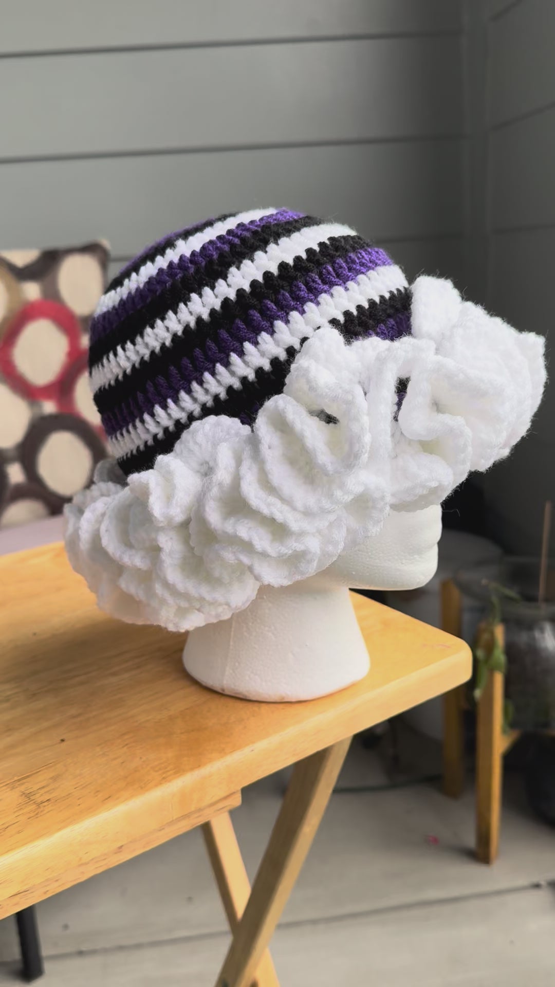 "Purple Peace" Ruffle Bucket