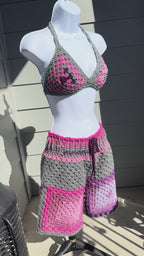 "Biker type" biker short bikini set