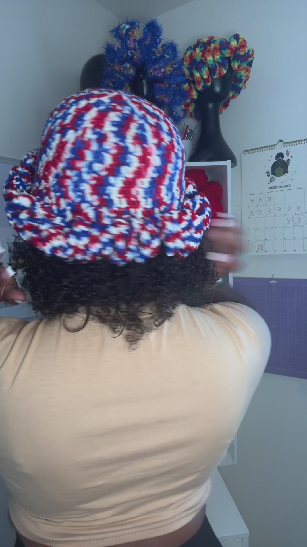 Team USA Ruffle Bucket Hat